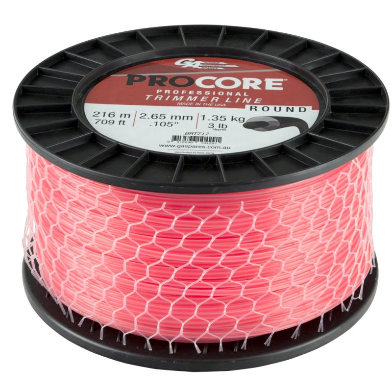Prokut Trimmer Line Round Pink 105 2.65mm 216M Spool