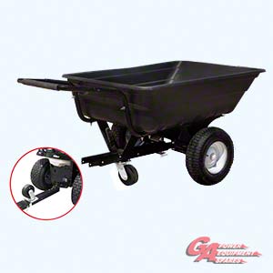 Trailer Dump Cart  poly, narrow wheel