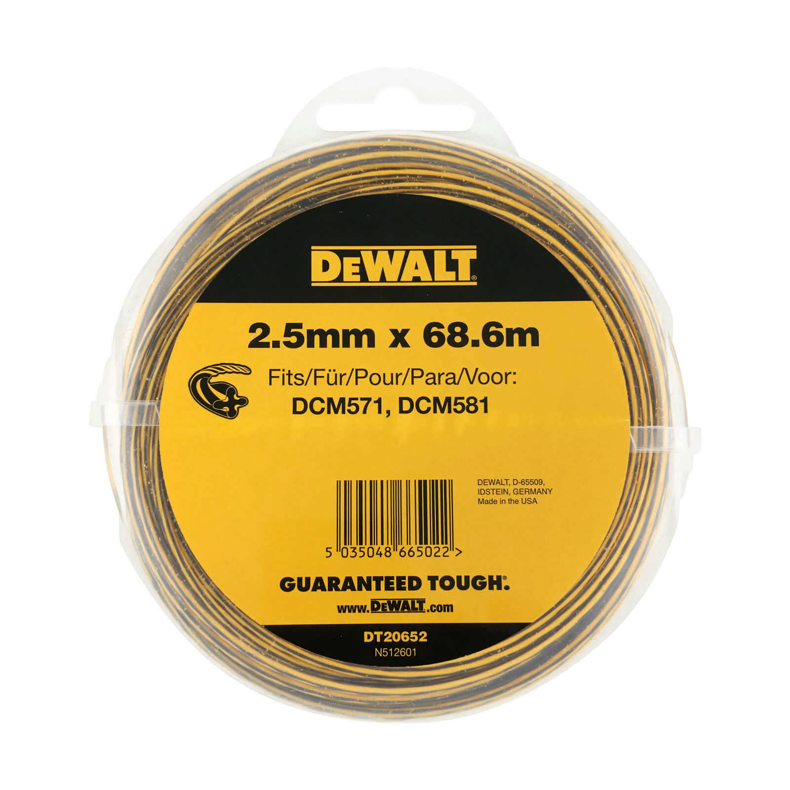DeWalt 2.5mm X 68.6m Round Nylon Trimmer Line