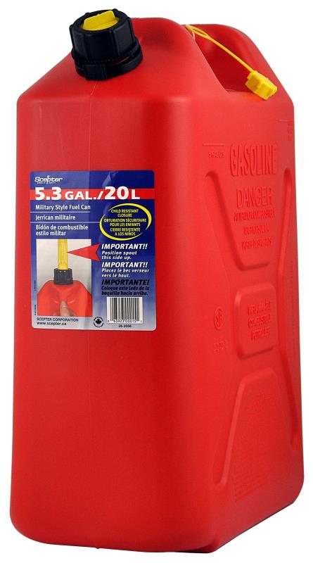 Scepter 20 litre - Red plastic Jerry can